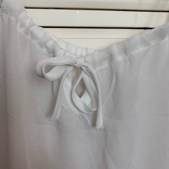 White Mesh Tank Top - Picture 4 of 4